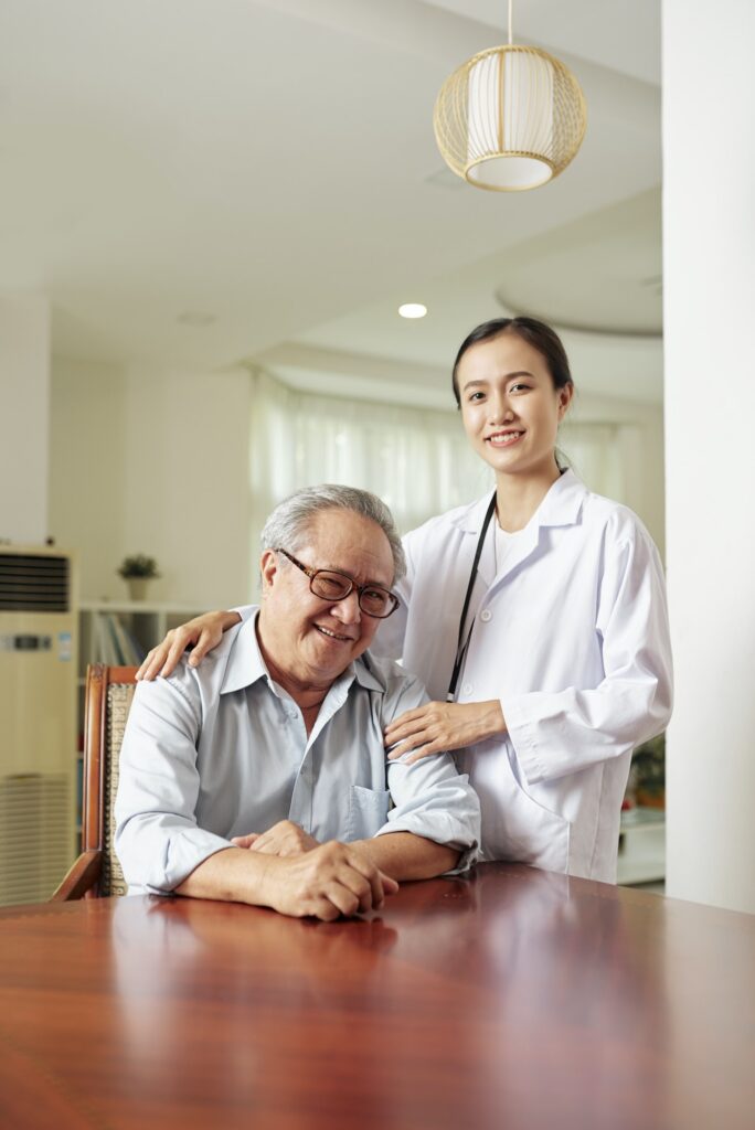 Patient at doctor's office